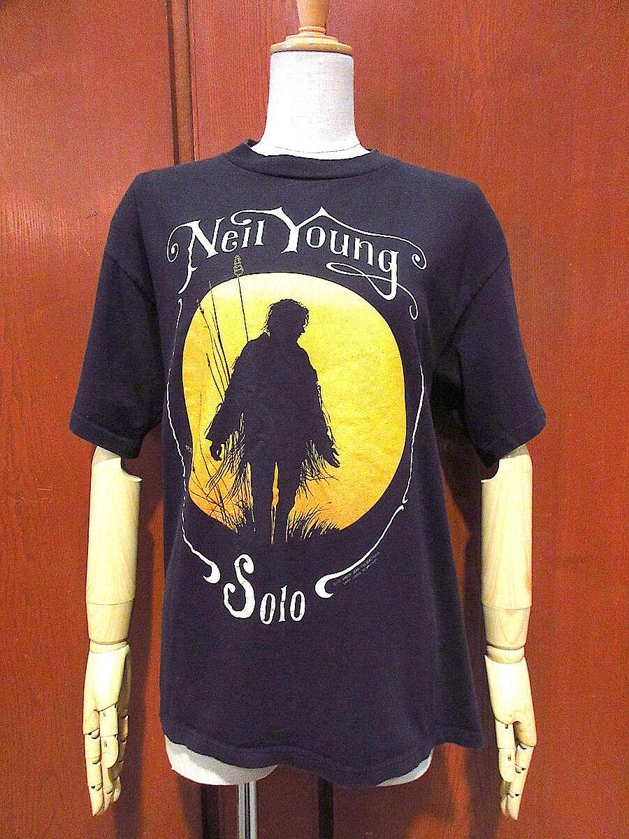 ビンテージ90's○NEIL YOUNG SOLO 1992年ツアーTシャツ黒size L