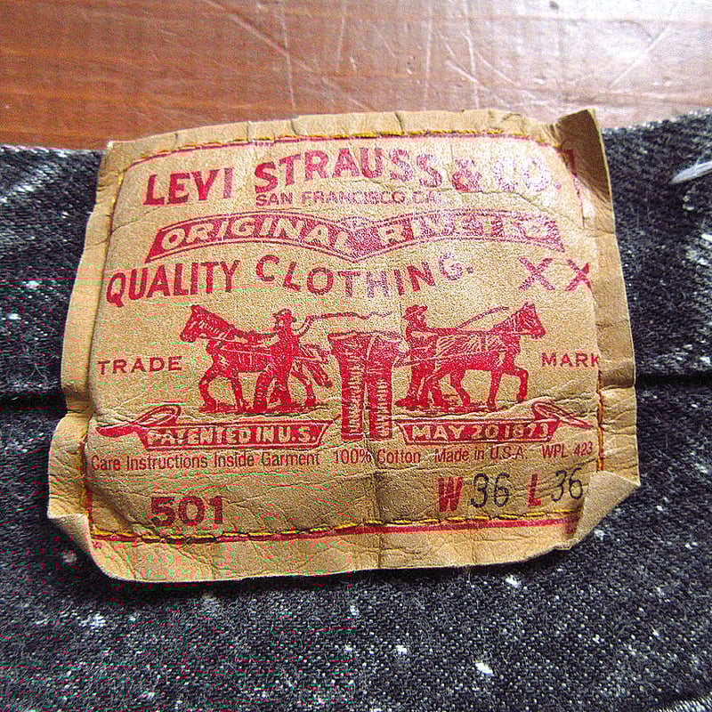 ビンテージ80's○Levi's 501ギャラクティックウォッシュ実寸