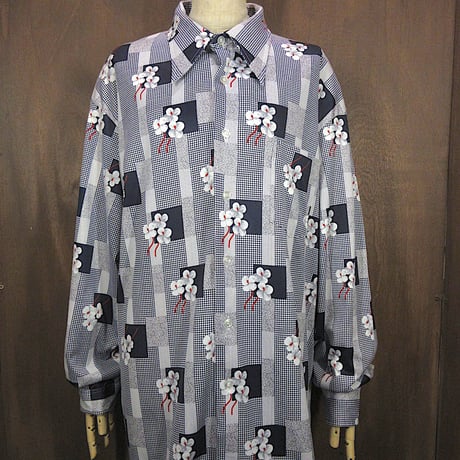 70s ヒッピー　総柄ジャケット 70s Sir Jac Hippie Pop-Art All Over Print Jacket（L