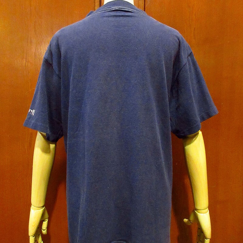 80s maxell ヴィンテージ マクセル プロモTシャツ USA製 企業物 80s USA製 maxellマクセル ロゴ 染み込みプリント リンガーT