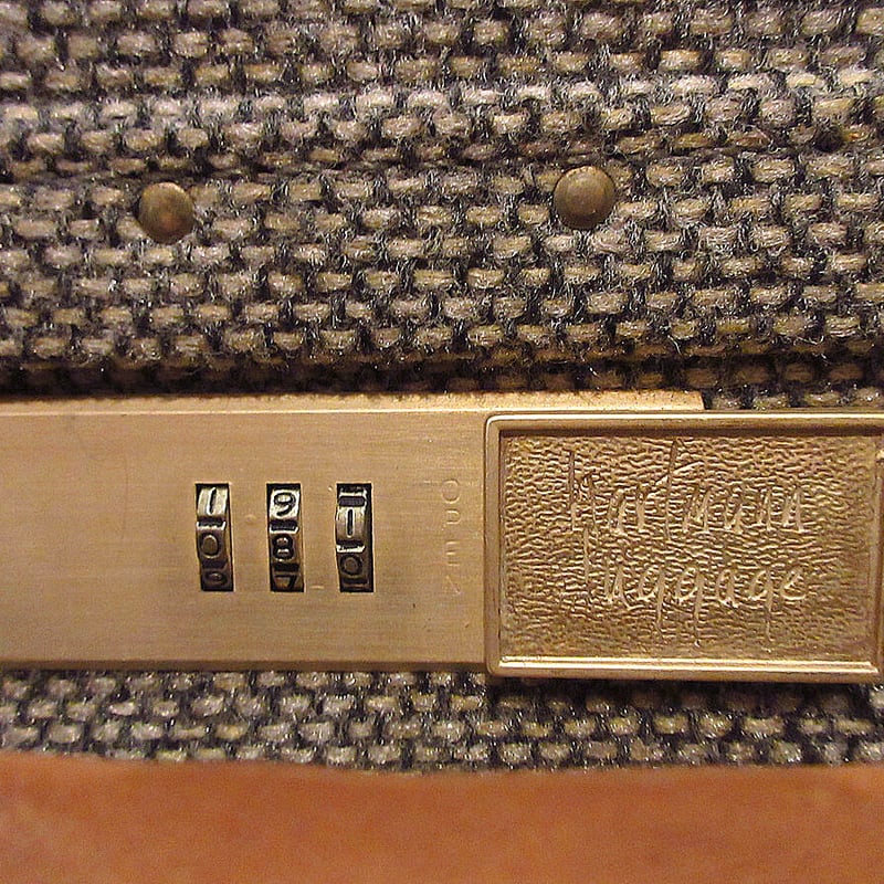 ビンテージ○hartmann luggageツイードトランクケース○220831i8