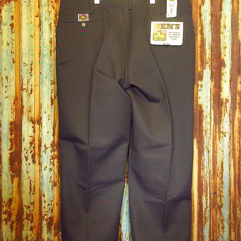 ビンテージ90's○DEADSTOCK BEN DAVISワークパンツ黒表記W42L29