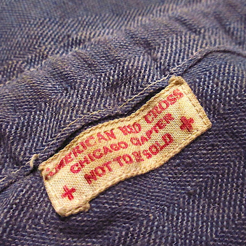 ビンテージ40's○AMERICAN RED CROSS巾着バッグ○230923m7-bag-