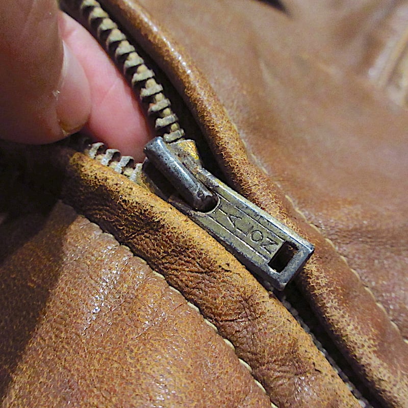 ビンテージ30's40's○SPORTCLADレザースポーツジャケット茶○251115m3-m