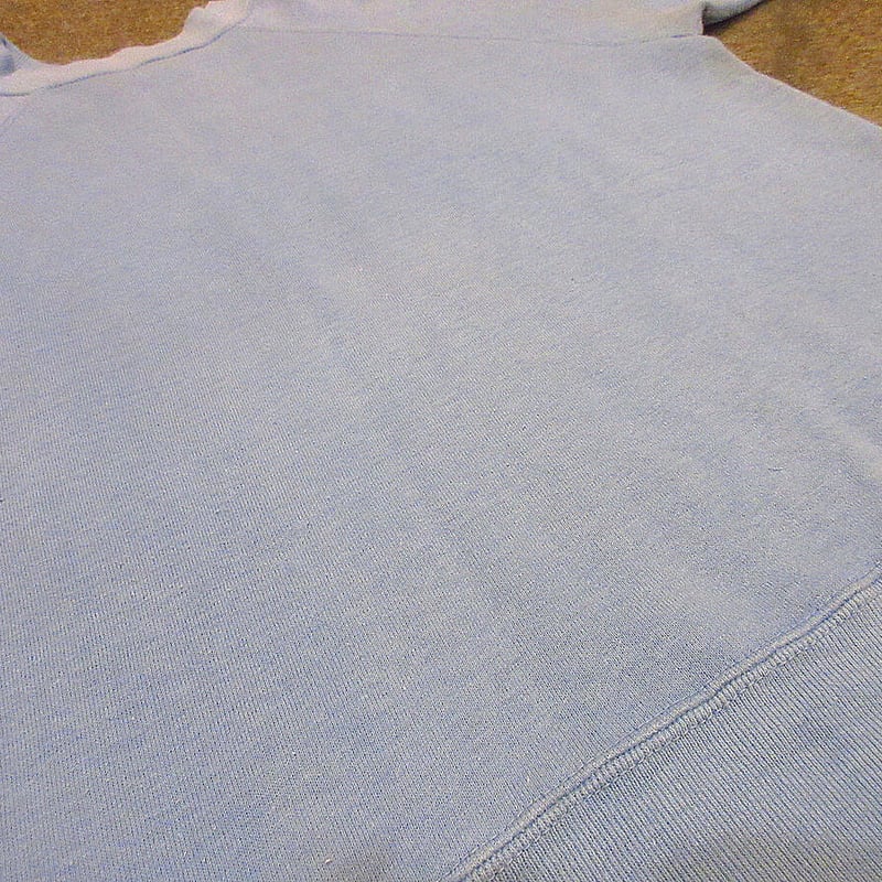 ビンテージ60's○Jockeyコットンラグランスウェット水色Size L