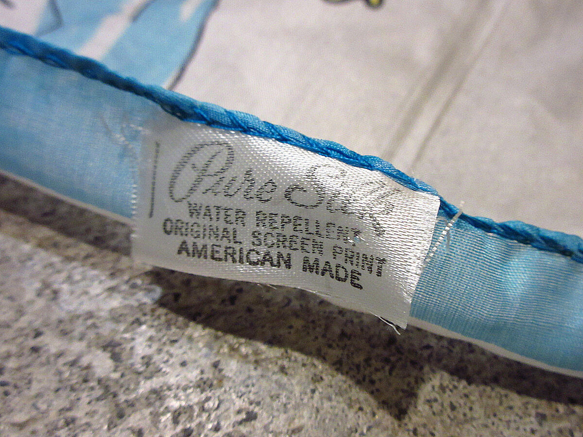 ビンテージ50's○ALASKAスーベニアシルクスカーフ○220814i8-scf 1950s