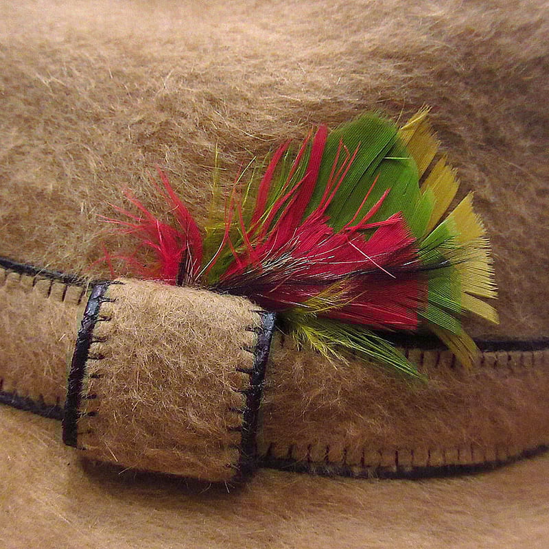 ビンテージ70's○STETSON 3X BEAVERフェドラハットベージュ6 7/8○220