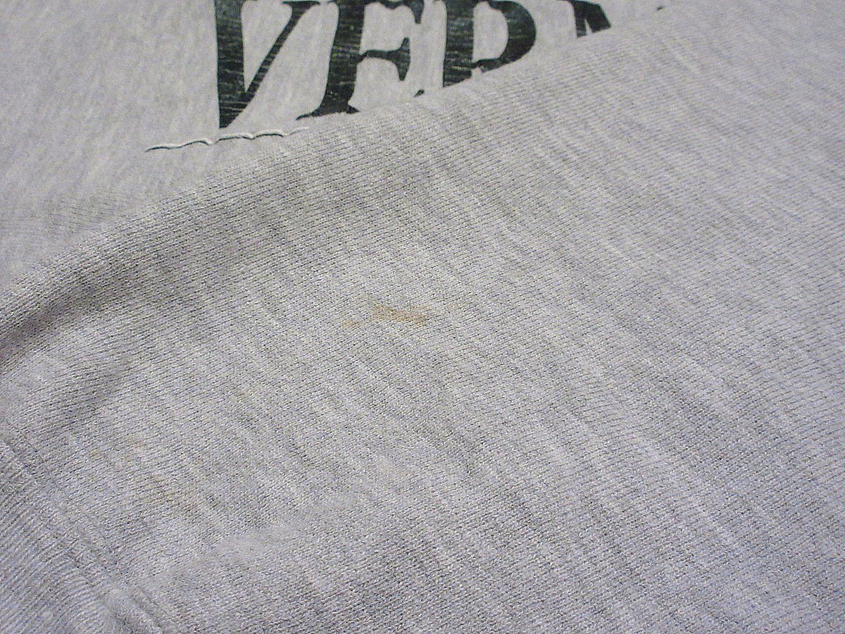 ビンテージ90's○Champion VERMONTリバースウィーブスウェットグレー