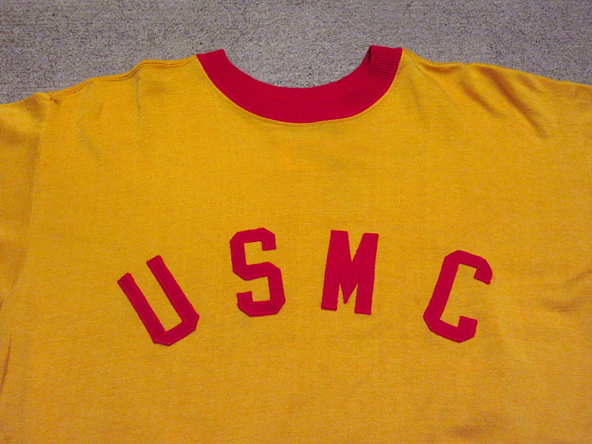 70s Athletic Knitwear USMC リンガーTシャツ original