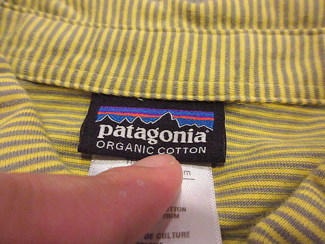 Patagonia ボーダー ポロ ロンT F0 香港製 パタゴニア Patagonia/パタゴニア メンズ・P-6ロゴ・レスポンシビリティー