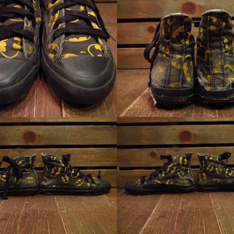 Batman Canvas★ 80s ヴィンテージスニーカー 美品 Converse,80s,MADE IN USA,ALL STAR,BATMAN,Hi,CANVAS,US7.5