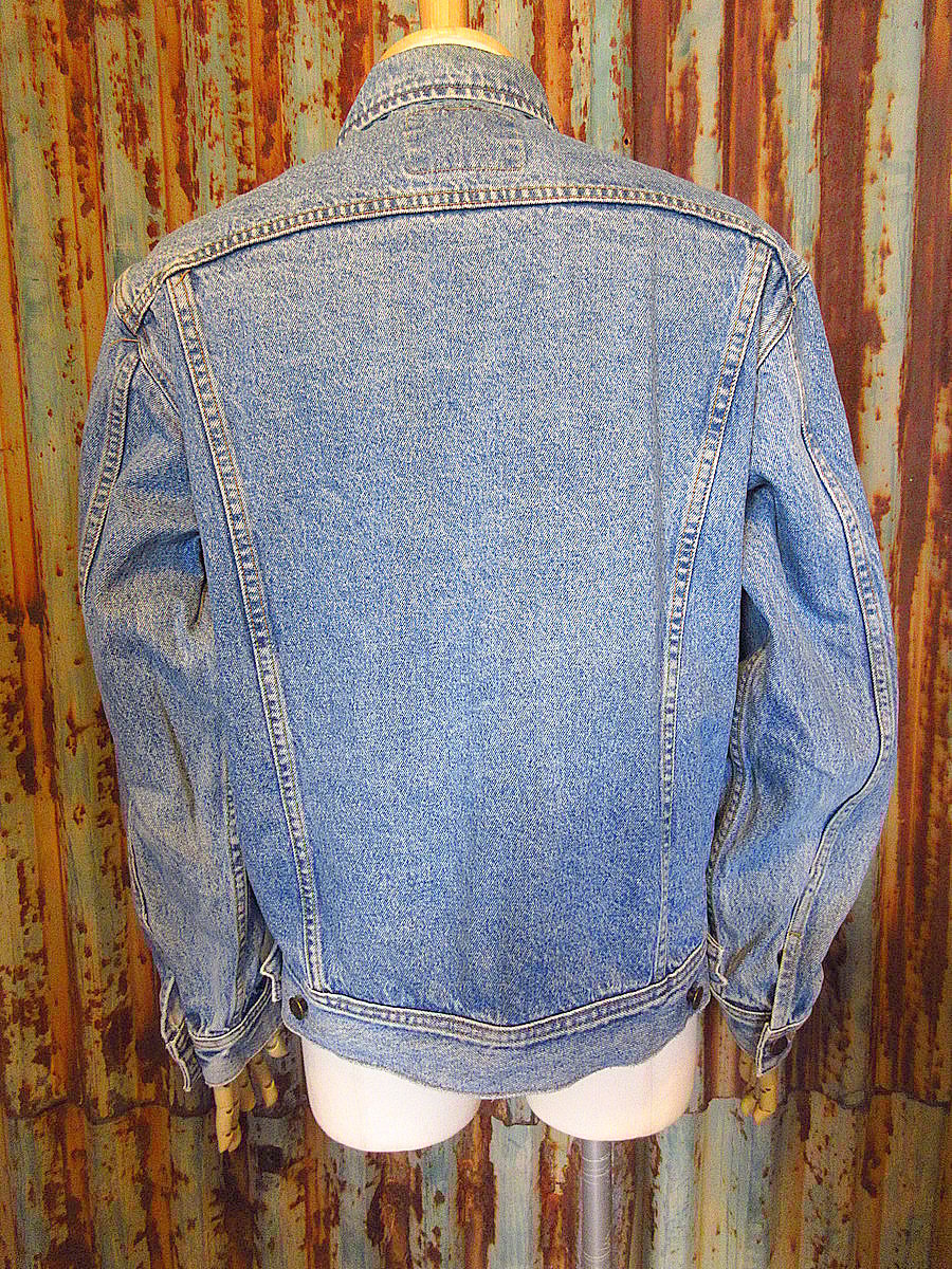 ビンテージ90's○Lee刺繍入りデニムジャケットsize M○231217j4 ビンテージ90's○Lee刺繍入りデニムジャケットsize M○231217j4
