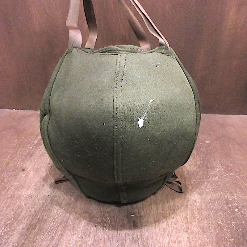 ビンテージ60's○U.S.NAVYヘルメットバッグ○250901n7-bag-hnd海軍ミリ