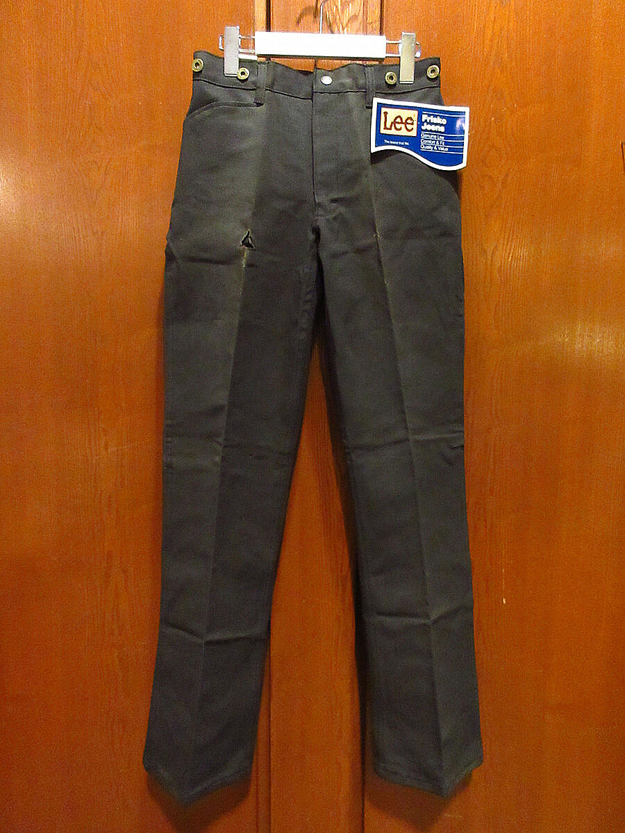 Lee フリスコジーンズ ヴィンテージ ビンテージ80's○DEADSTOCK Leeフリスコジーンズ黒表記W27 L32