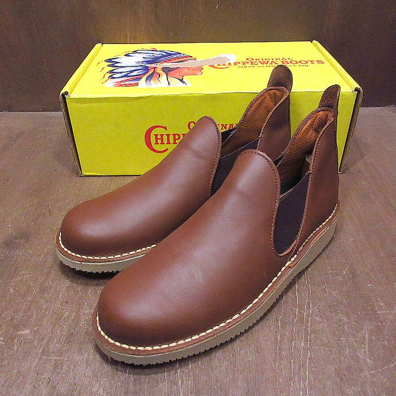 ビンテージ○DEADSTOCK CHIPPEWAロメオブーツ茶size 8 1/2M○2205