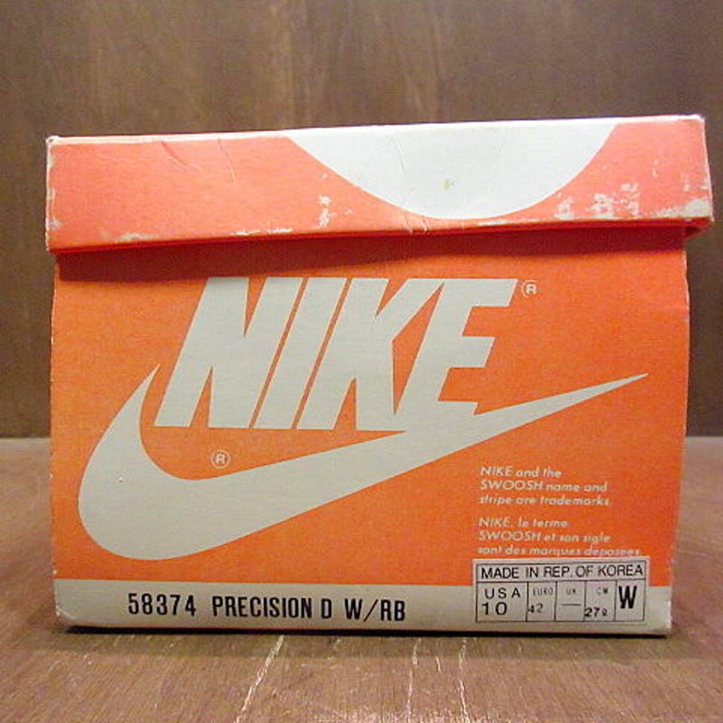 ビンテージ80's○DEADSTOCK 箱付きNIKE ナイロン×スエードスニーカー 9