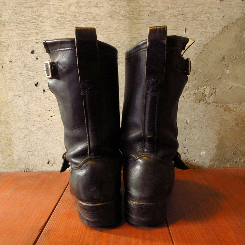 ビンテージ90's○CHIPPEWAエンジニアブーツ黒size 7 1/2 EE○230429