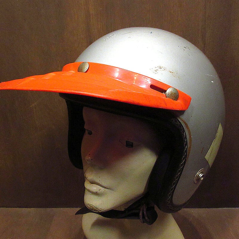 ビンテージ70's○HIROTAKE ARAI S-70バイザー付きジェットヘルメットsize...