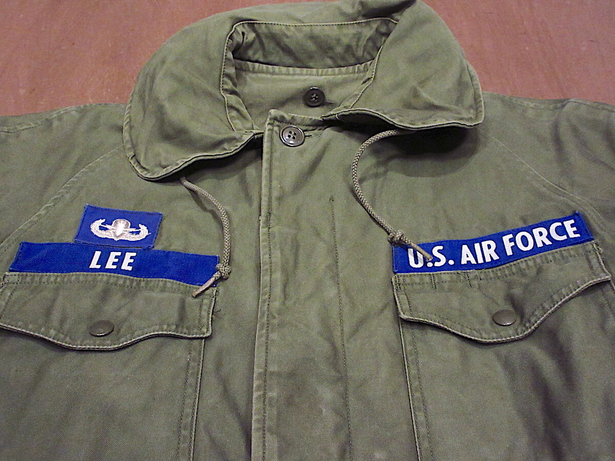 ビンテージ60's○USAFコットンサテンキャトルジャケットsize M-R ビンテージ60's○USAFコットンサテンキャトルジャケットsize M-R