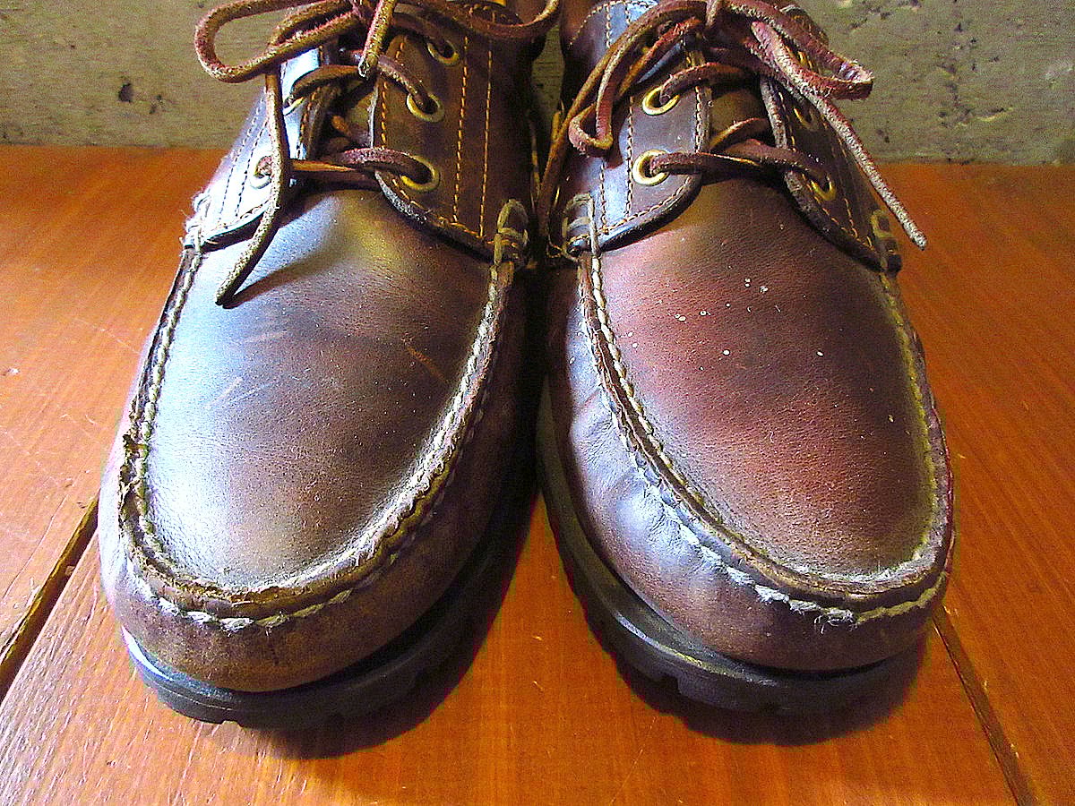 ビンテージ80's90's○Timberlandスリーアイレットクラシックラグデッキ