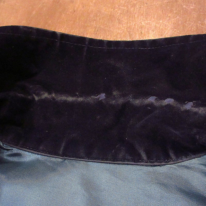 ビンテージ70's○ミリタリーベロアベトナムスーベニアジャケット紺