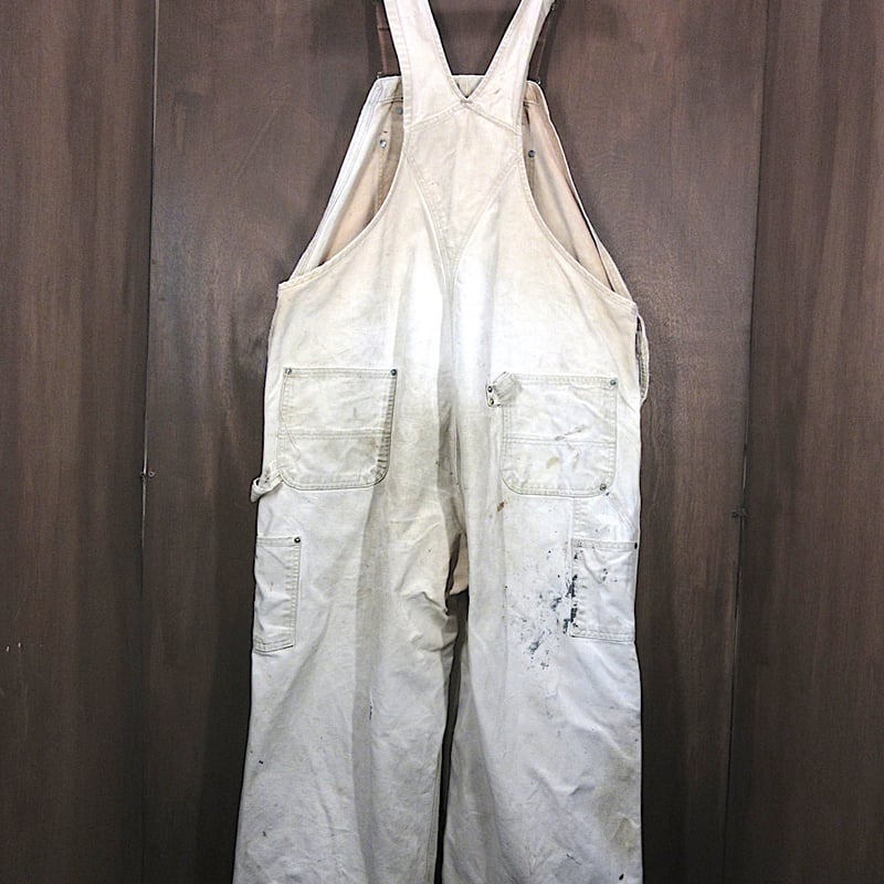 ビンテージ2000's○Carharttダブルニーダックオーバーオール実寸W117cm