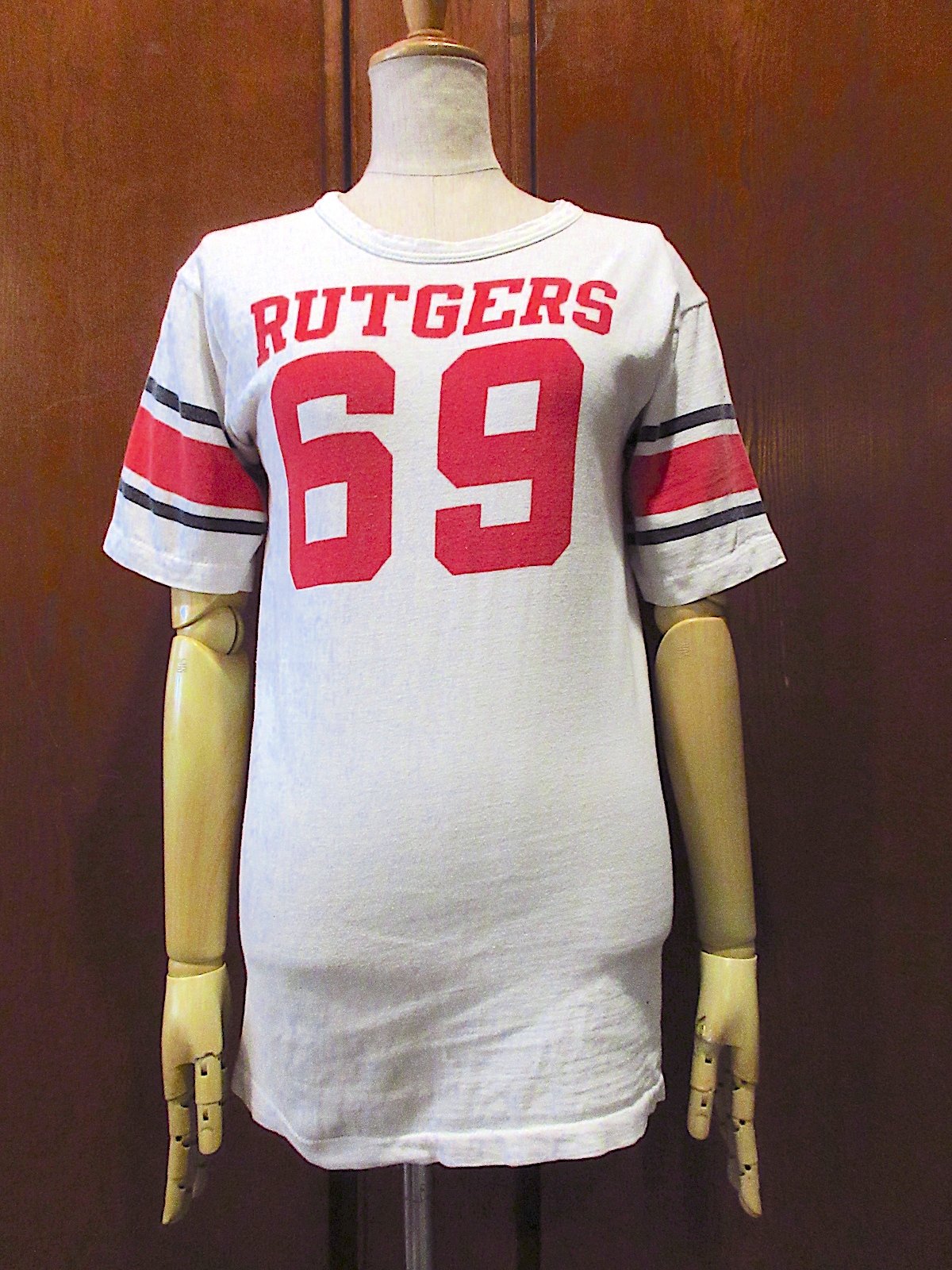 ビンテージ60's○ChampionランナーズタグRUTGERSフットボールTシャツ
