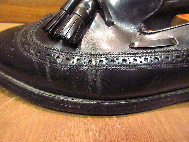 ビンテージ70's○○FLORSHEIM Royal Imperialウイングチップタッセルロ