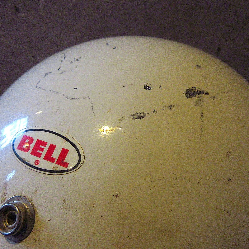 ビンテージ60's○BELL 500-TXバイザー付きジェットヘルメット白size 7