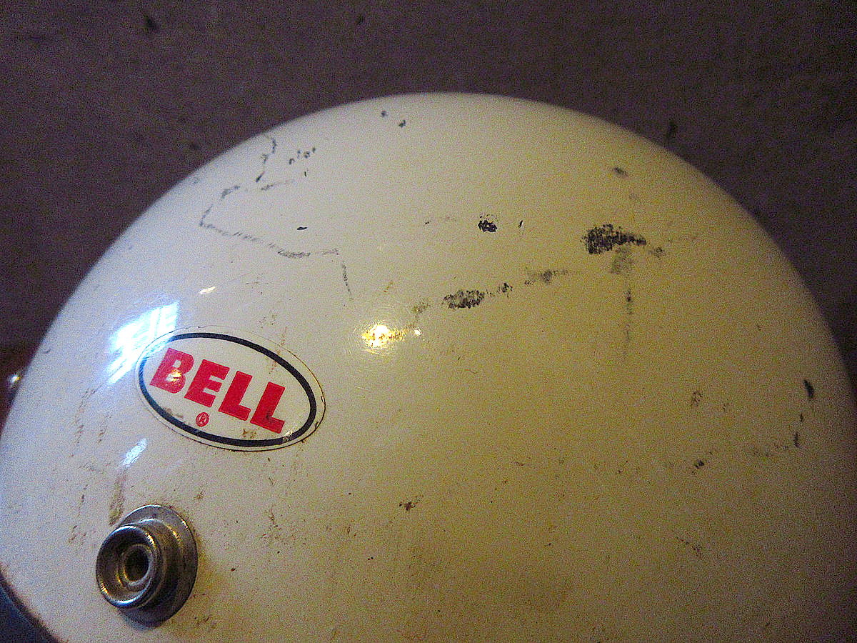 ビンテージ60's○BELL 500-TXバイザー付きジェットヘルメット白size 7