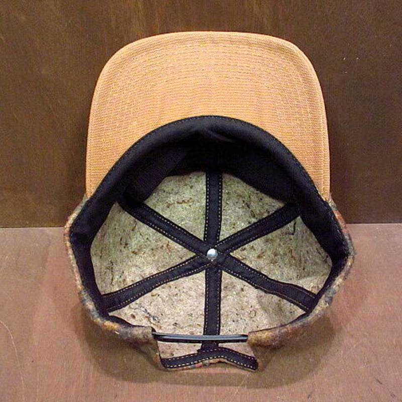 ビンテージ90's○Carhartt ネイティブ柄スナップバックウールキャップ