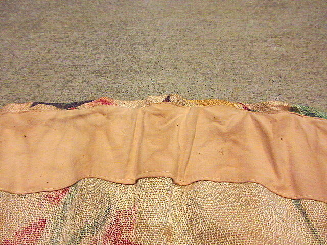 ビンテージ40's○花柄カーテンD○200803s5-fbr雑貨アンティーク