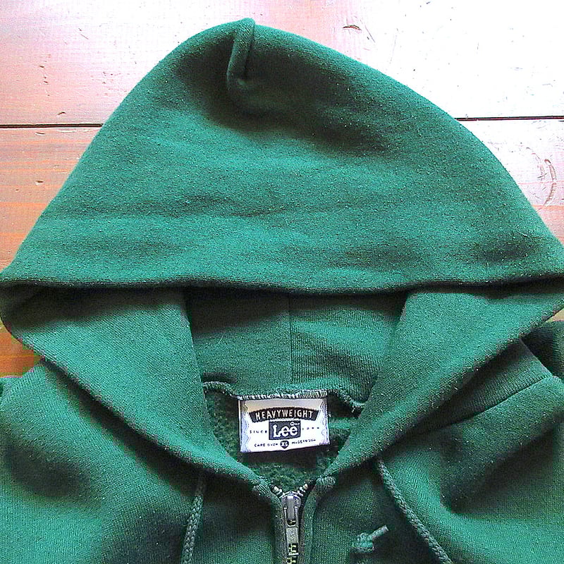 ビンテージ90's○Leeスウェットジップアップパーカ緑size XL ビンテージ90's○Leeスウェットジップアップパーカ緑size XL
