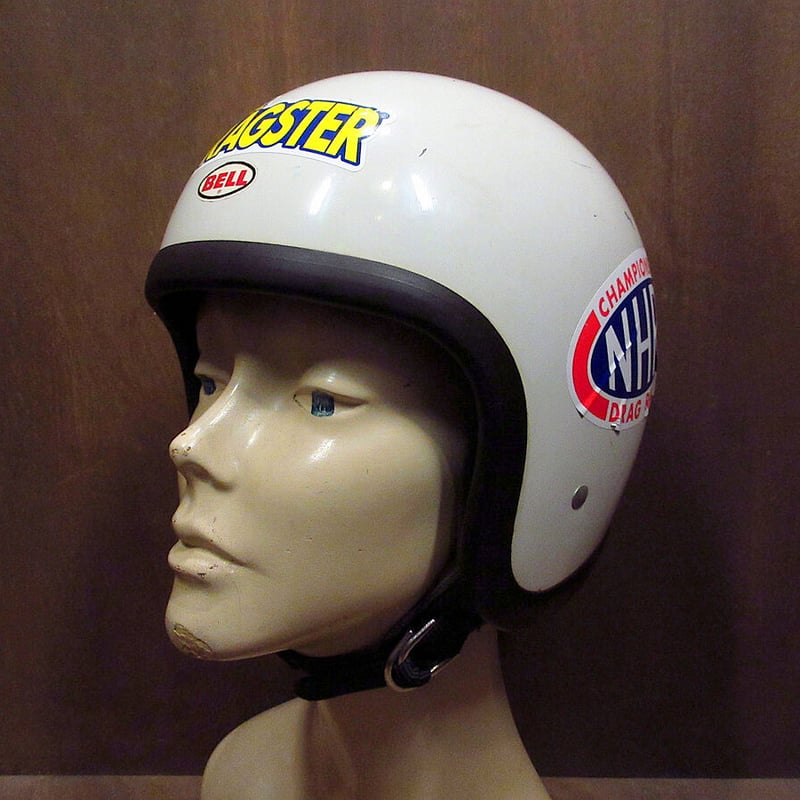 ビンテージ60's○BELL TOPTEX ジェットヘルメット白 6 5/8
