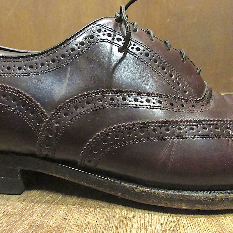 ビンテージ80's○FLORSHEIMウィングチップシューズsize 9○260114z3-m