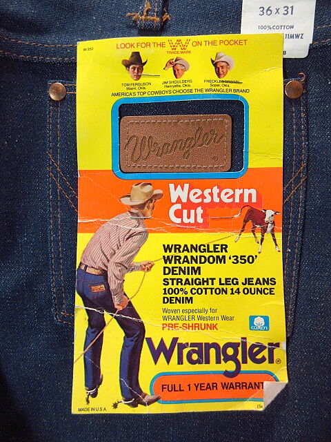 ビンテージ70's○DEADSTOCK Wrangler 11MWZ W36 L31○2102 ビンテージ70's○DEADSTOCK Wrangler 11MWZ W36 L31○2102