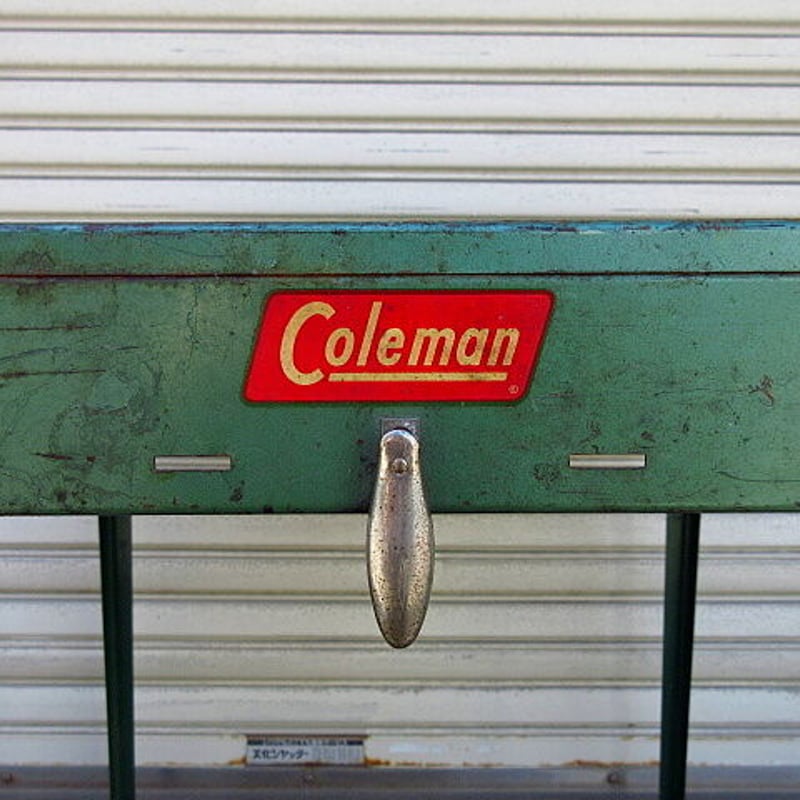 ビンテージ50's○Coleman フォールディングテーブル&チェア 4点セット