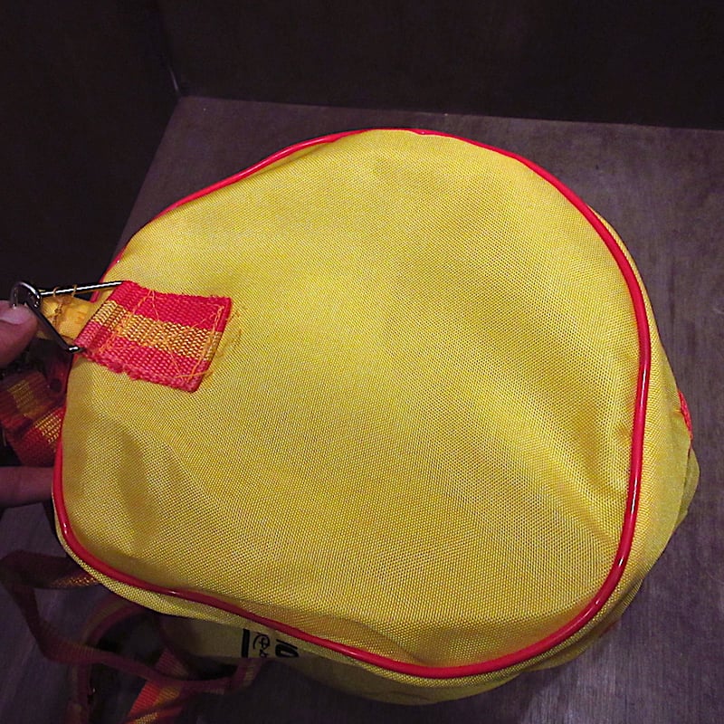 ビンテージ80's○DEADSTOCK? WALT DISNEYナイロンボストンバッグ黄×オレ