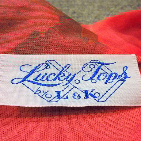 ビンテージ70’s●Lucky Jops和柄ブラウス×ロングスカートツーピース●230121k5-w-stup 1970sレディースセットアップ