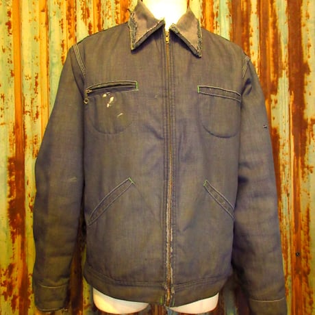 ビンテージ70’s●OSHKOSH B’GOSH 711裏地ブランケットデニムワークジャケットsize 44 LONG●231212k3-m-jk-dnmオシュコシュ古着