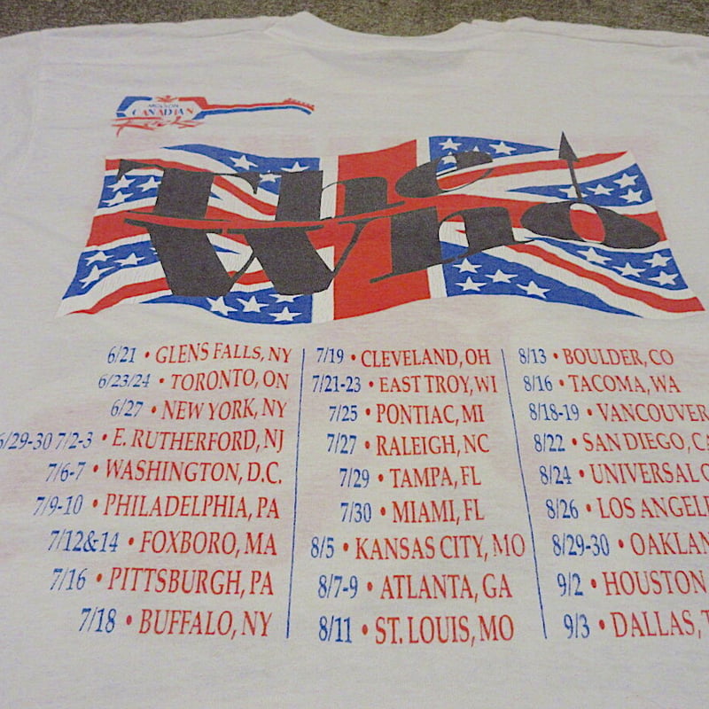 ビンテージ80's○THE WHO The Kids Are Alright Tour 198