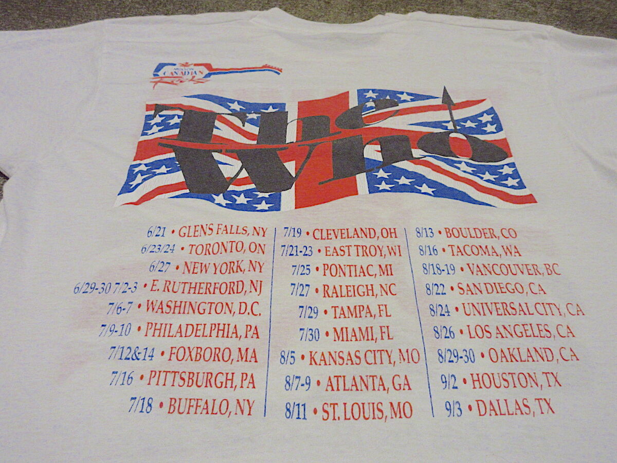 ビンテージ80's○THE WHO The Kids Are Alright Tour 198