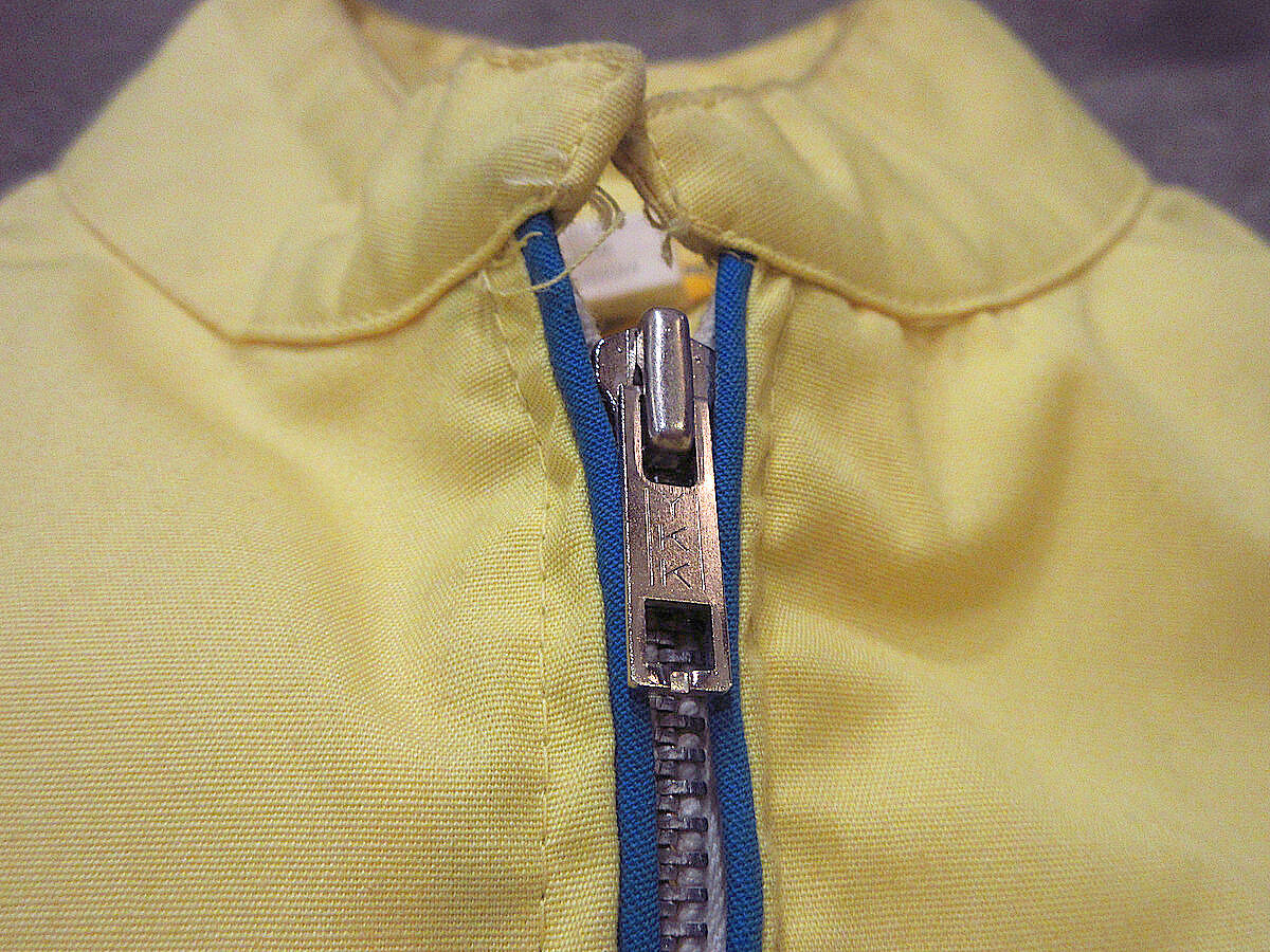 ビンテージ70's○GOOD YEARワッペン&刺繍入りレーシングジャケット黄