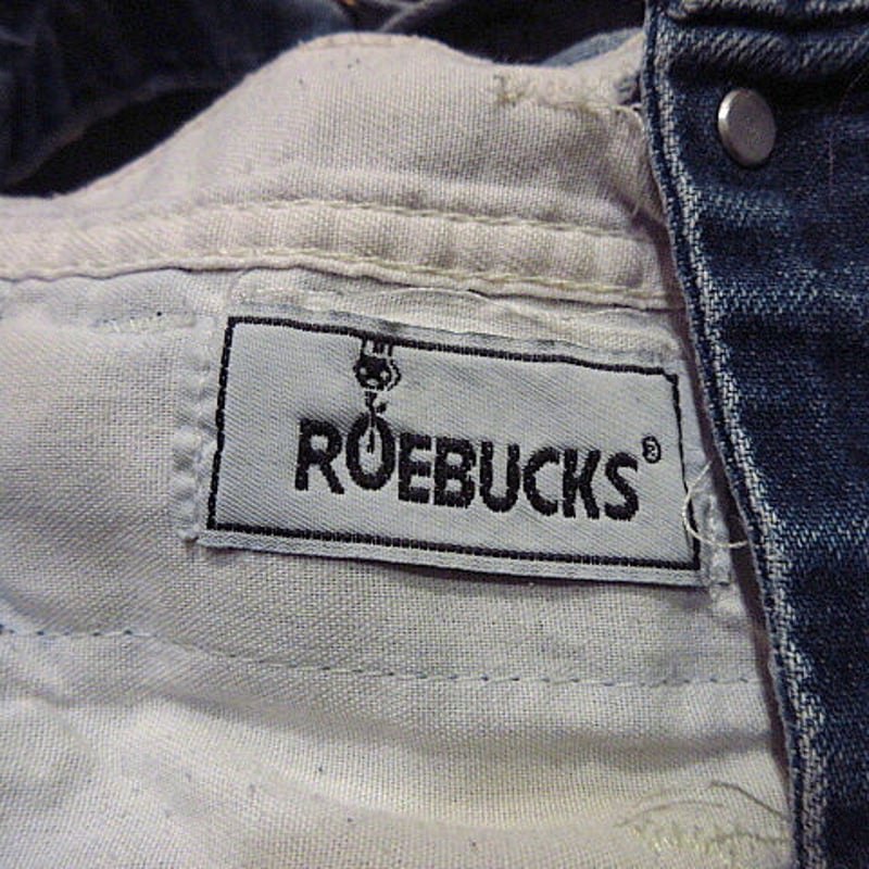 ビンテージ90's○ROEBUCKSデニムオーバーオールW96cm○210306s1-m-ov