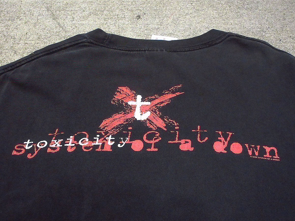 ビンテージ2000's○SYSTEM OF A DOWNプリントTシャツ黒size M ビンテージ2000's○SYSTEM OF A DOWNプリントTシャツ黒size M