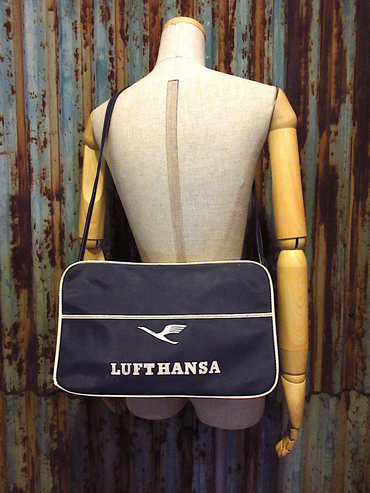 コレクション、趣味 レア Lufthansa ルフトハンザ航空 肩掛け 