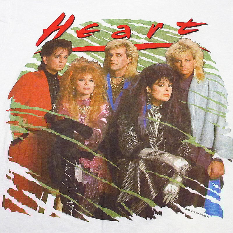 ビンテージ80's○Heart 1985-'86ワールドツアーTシャツ白size L ビンテージ80's○Heart 1985-'86ワールドツアーTシャツ白size L
