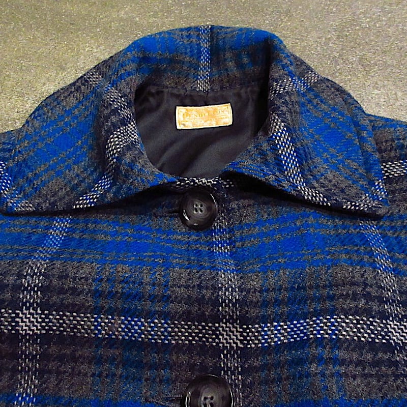 ビンテージ50's○PENDLETONレディースチェックウールコート ビンテージ50's○PENDLETONレディースチェックウールコート