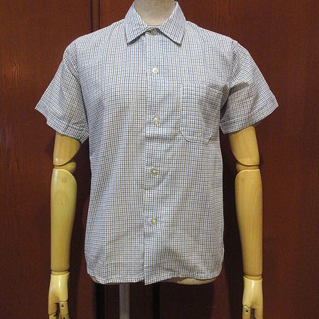 ビンテージ60’s●DEADSTOCK Wash’n Wearボーイズチェックコットン半袖シャツsize 14●210908s5-k-sssh 1960sデッドストックトップス