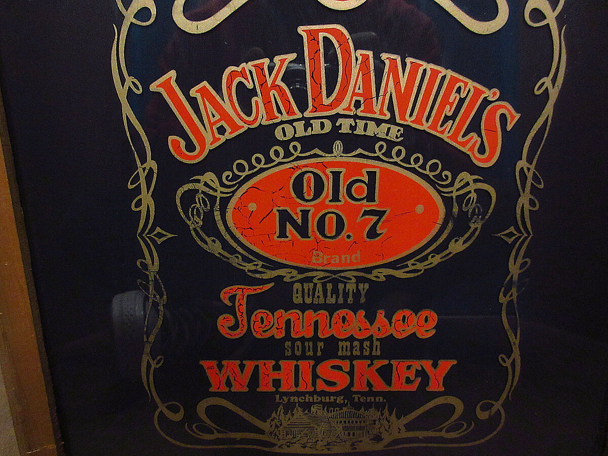 ビンテージ○JACK DANIEL'Sパブミラー○210408n2-signウイスキー
